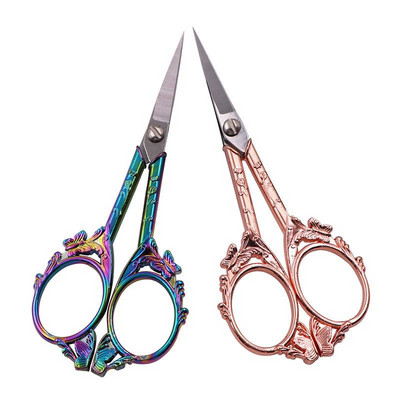 Foarfece de croitorie retro pentru croitorie Foarfece de broderie cu ață de epocă antică pentru accesorii de cusut Instrument pentru foarfece din oțel inoxidabil