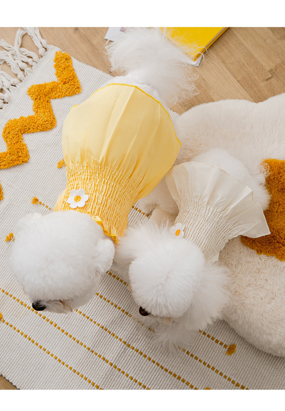 Vasaras princeses mājdzīvnieku kleita suņiem maziem kucēniem Dzīvnieku kaķu svārki Apģērbi Čivava Bišonam Yorks kucēnam suņa veste