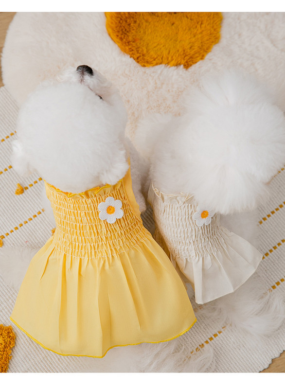 Vasaras princeses mājdzīvnieku kleita suņiem maziem kucēniem Dzīvnieku kaķu svārki Apģērbi Čivava Bišonam Yorks kucēnam suņa veste