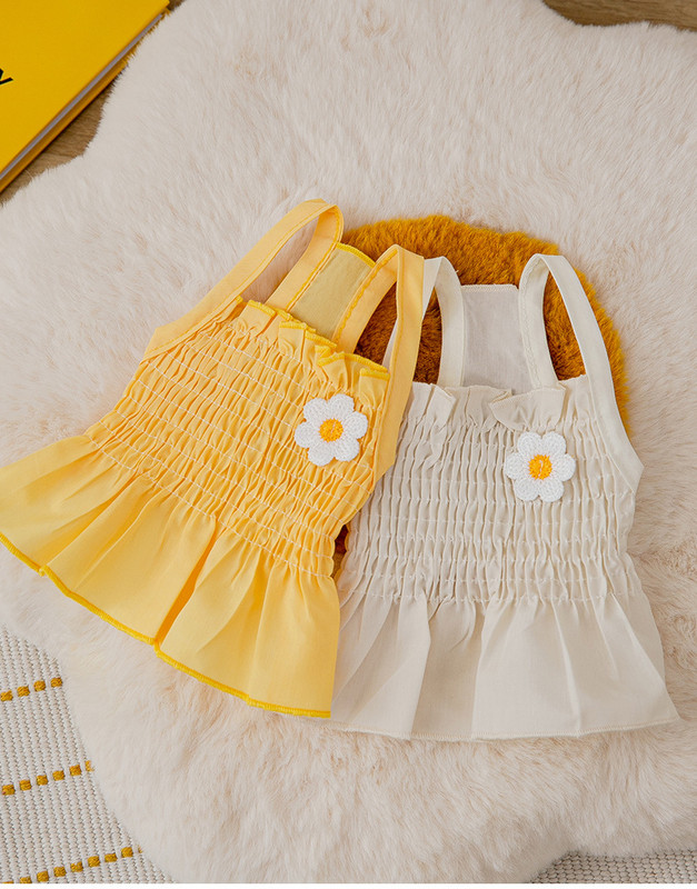 Vasaras princeses mājdzīvnieku kleita suņiem maziem kucēniem Dzīvnieku kaķu svārki Apģērbi Čivava Bišonam Yorks kucēnam suņa veste