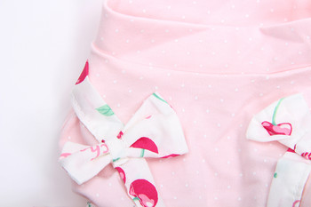 Princess Dog Cat Dress Cherries&Bow Design Домашно кученце Фея Пола Пролетно/лятно облекло Облекло