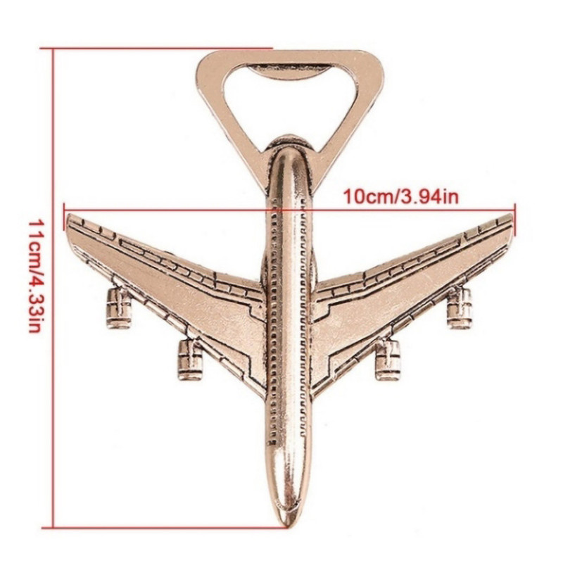 Lennukipudeliavaja Antiikne lennukikujuline sulam õllepudeliavaja majapidamises vajalikud tarbeesemed pulmakingituspidu köögiavajad