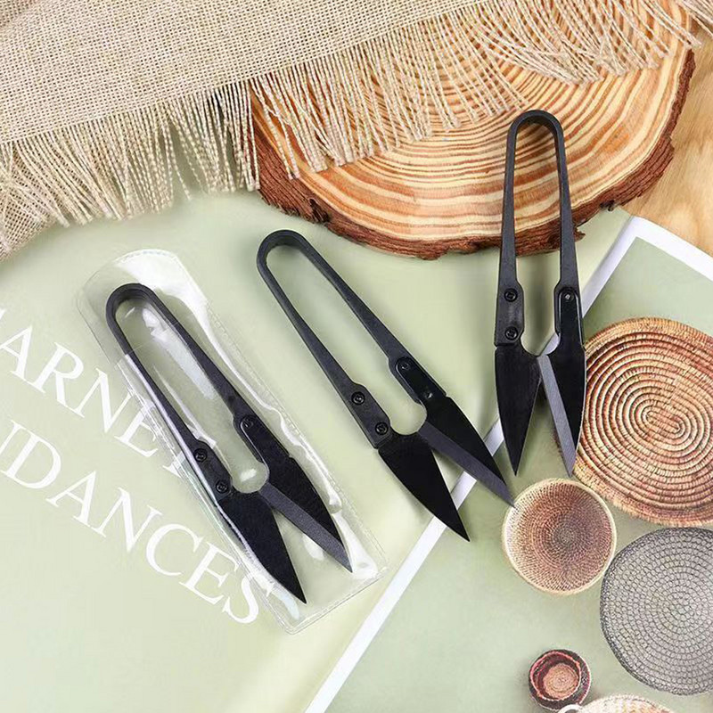 Süsinikterasest õmbluskäärid Trimmitangid Õmblemine Tikand U-kujulised käsitöökäärid Multifunktsionaalsed DIY Õmblustööriistade käärid