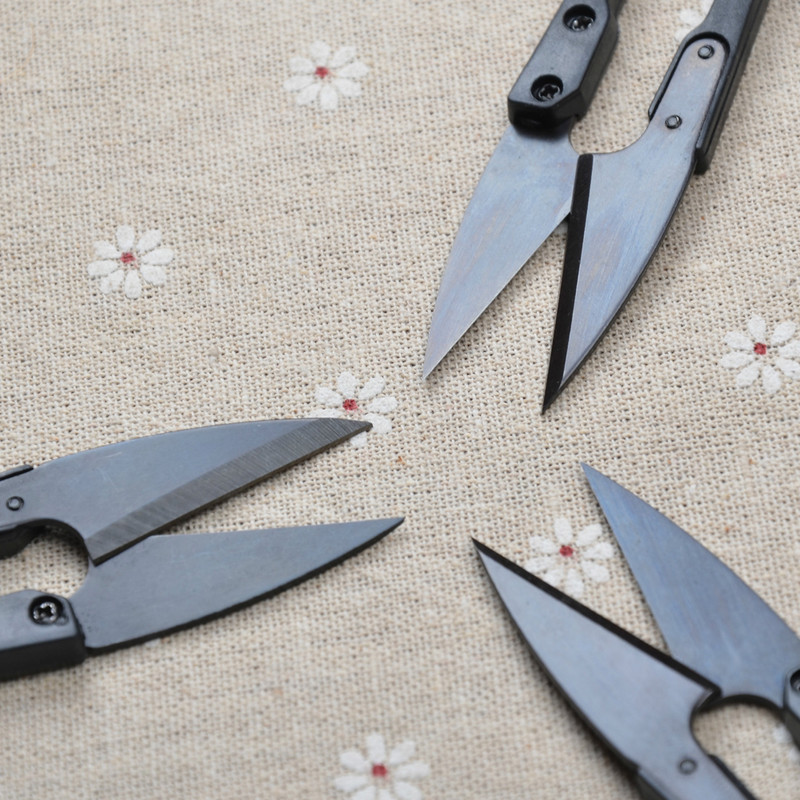 Süsinikterasest õmbluskäärid Trimmitangid Õmblemine Tikand U-kujulised käsitöökäärid Multifunktsionaalsed DIY Õmblustööriistade käärid