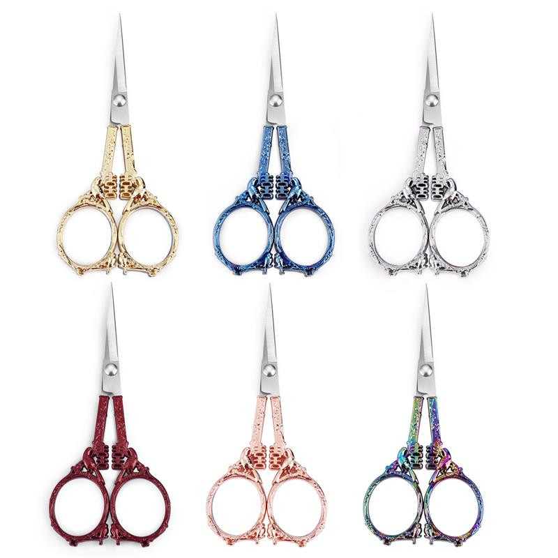 Retro armsad rätsepa käärid Vintage väikesed käärid õmblemiseks Ristpistes tikandid käärid isetegemise kangas Käsitöö