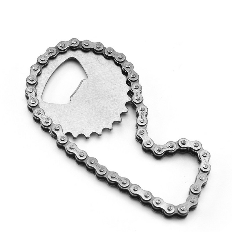 Velosipēdu ķēdes pudeļu attaisāmais Radošais vāciņš Pacēlājs Proable Piknika Dzērieni Alus skārdenes Atvērēji Nerūsējošā tērauda ballīšu virtuves piederumi