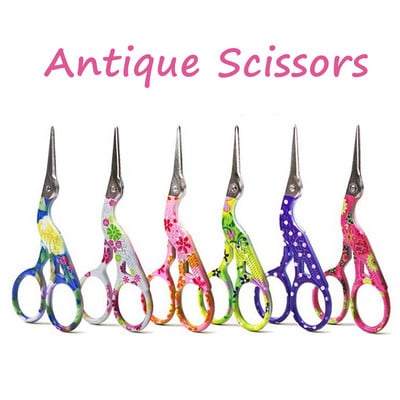 High Quality Stainless Steel Antique Scissors for Sewing and Needlework Handmade DIY Pinking Craft Small Scissors Free Shipping