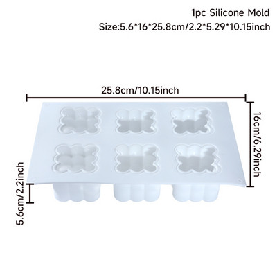 Varavīksnes loka sveču silikona veidne DIY Varavīksnes tilta ģeometrijas sveces saldējums cepamās ziepju veidnes mājas dekorācijas dāvanas