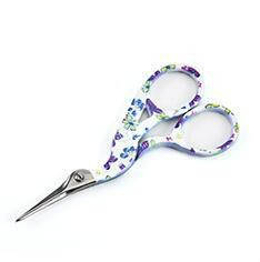 Drukāšana ar rokām darinātas DIY kopšanas šķēres šūšanai un rokdarbiem Zeltaini rozā mazas stārķu šķēres šūšanas rīks antīkas šķēres