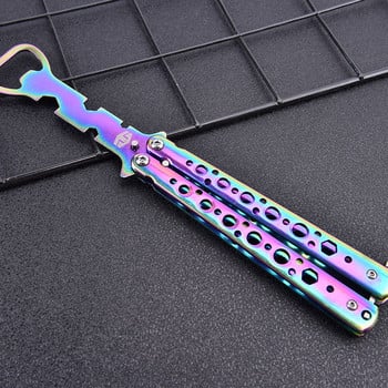 1 Pc Cutter Practice Training Butterfly Knife ανοιχτήρι μπουκαλιών Εργαλείο styling Πτυσσόμενο Butterfly ανοιχτήρι μπουκαλιών μπύρας Κουζίνα σπιτιού