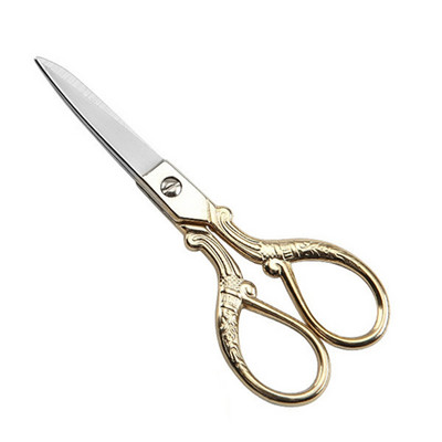 Retro zelta/bronzas drēbnieku šķēres antīka dizaina izšuvumi šūšanas šķēres rokdarbiem drēbnieku šķēres Zakka DIY rokas instrumenti