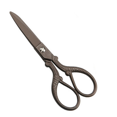 Retro zelta/bronzas drēbnieku šķēres antīka dizaina izšuvumi šūšanas šķēres rokdarbiem drēbnieku šķēres Zakka DIY rokas instrumenti