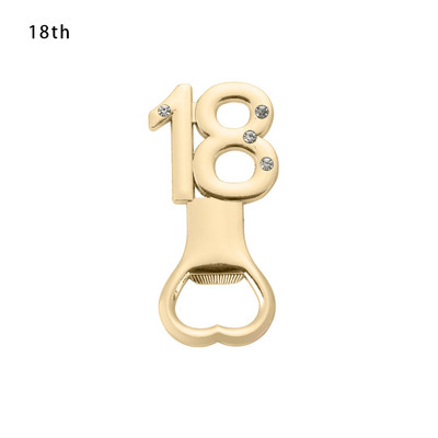 18 21 30 40 50 Σχήμα ανοιχτήρι μπουκαλιών από στρας Αριθμός Σχήμα ανοιχτήρι μπύρας Ηλικία Γενέθλια Επέτειος Αναμνηστικά Δώρα Επισκεπτών Επιστροφή