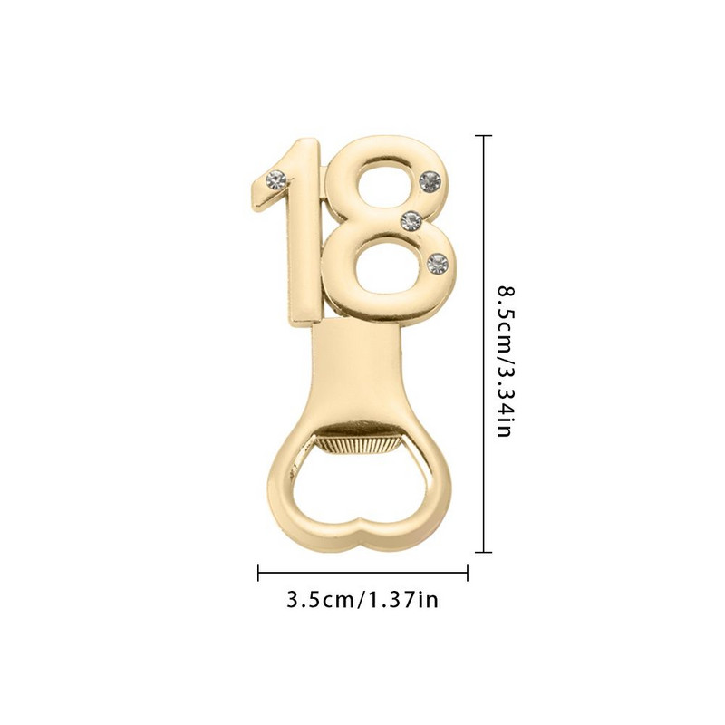 18 21 30 40 50 Σχήμα ανοιχτήρι μπουκαλιών από στρας Αριθμός Σχήμα ανοιχτήρι μπύρας Ηλικία Γενέθλια Επέτειος Αναμνηστικά Δώρα Επισκεπτών Επιστροφή