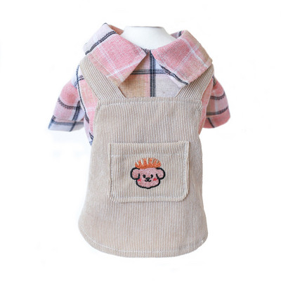 Rudens suņu kleita maziem un vidējiem suņiem Pavasara Rudens Luksusa Pērļu Mājas Suņu Apģērbi Jauki Taurītes Dizains Čivavas Maltas Jorkas svārki