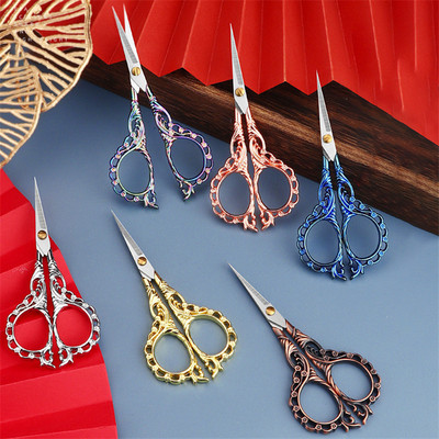 Retro Zakka Vintage Scissors for Diy Paper Antique Embroidery Sewing Tailor Thread Wear Shears Cross-stitch Handlework Tools DIY