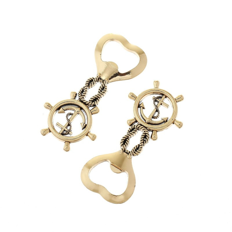 1 tk Ocean Series roolipudeliavaja Peen peokingitused Retro ankur kombineeritud pakendiavaja Tööriistad Baarikaunistusvidinad