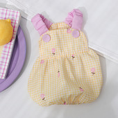 Σκύλος καρό λουράκι Pumpkin Squad Χαριτωμένα λουλούδια φόρεμα Ρούχα Άνοιξη Πριγκίπισσα Φόρεμα με λουράκι ώμου Καλοκαίρι με δύο πόδια Ρούχα κατοικίδια