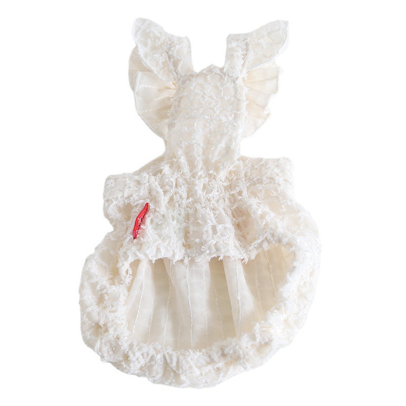 Suņa kaķa kleita, svārki, ziedu dizains, mājdzīvnieku kucēns, pavasara/vasaras apģērbs