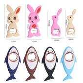 Haizivju/trušu alus pudeļu attaisāmais 3d jauks multfilmas dzīvnieks magnēts Ledusskapja alus pudeļu attaisāmais virtuves bārs instrumenti magnētu uzlīmes