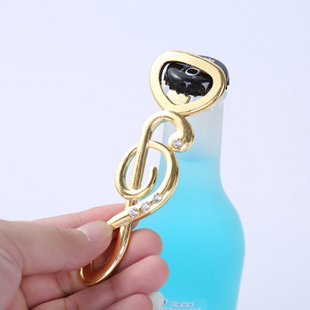 1 бр. 1 единица Забавна отварачка за бутилки Сватбен сувенир за гости Персонализирана форма на музикални ноти Отварачка за бира Подарък Опаковка от сплав Opene