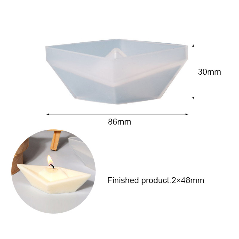 Papīra laiva silikona sveču veidne DIY roku darbs kuģa forma aromterapija ziepju veidne ģipsis epoksīdsveķu veidnes Amatniecība Mājas dekors