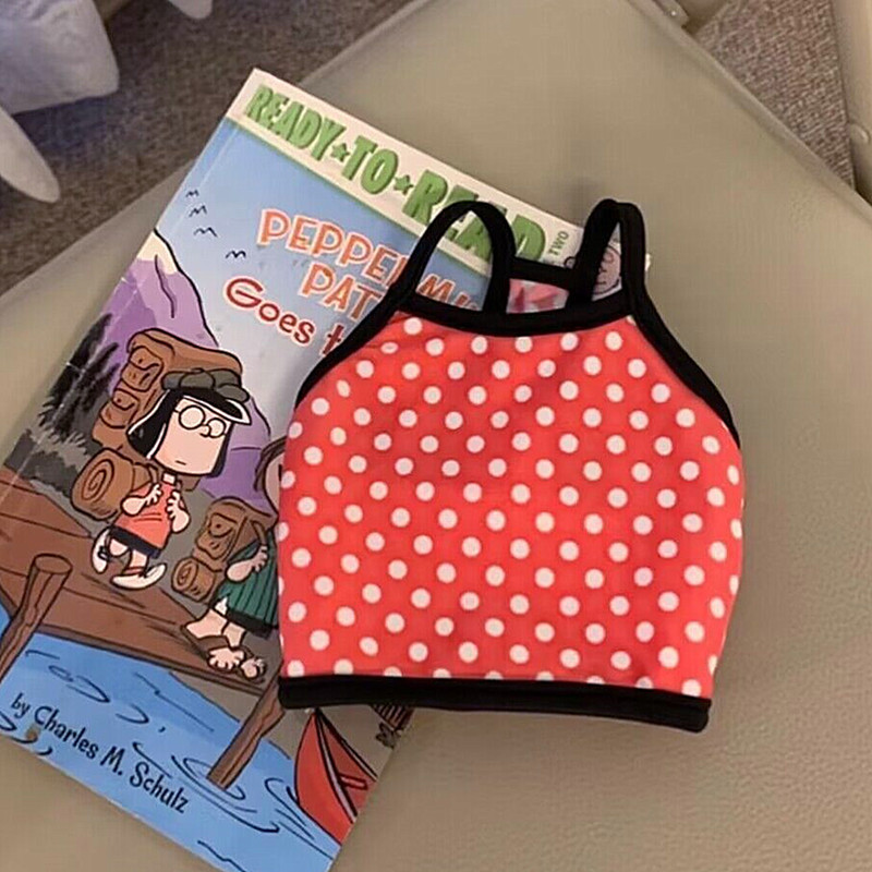 Punane lemmikloomade paari ülikond kaisukleit, kui karu, täpiline täpiline print