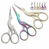 Ar rokām darināti šūšanas piederumi mazas izšūšanas šķēres Rozā zelta vintage papīra šķēres nerūsējošā tērauda retro stārķu šķēres