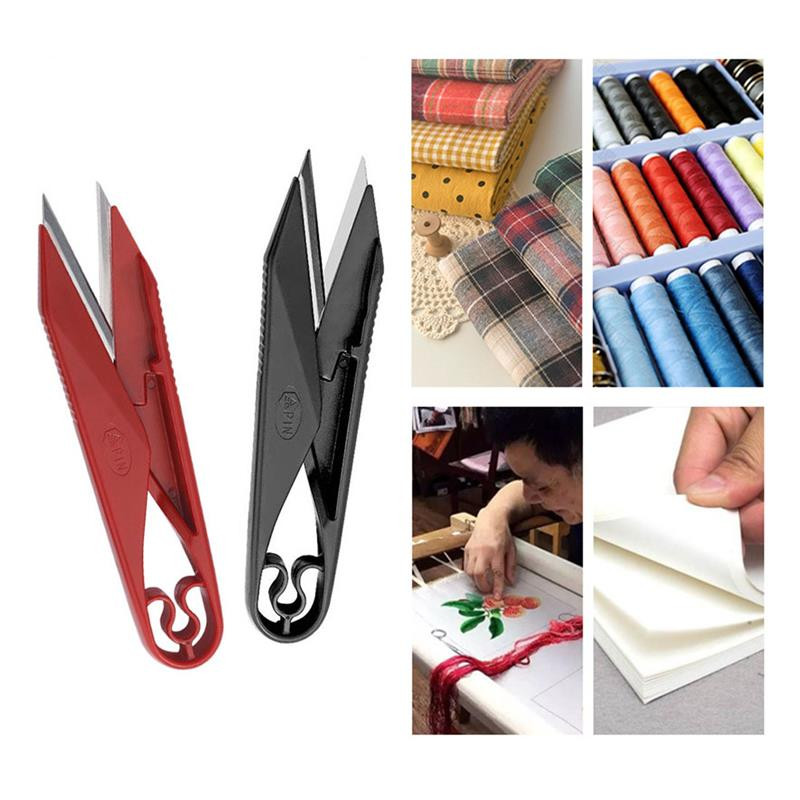 Nerūsējošā tērauda dzijas šķēres griešana šūšanas šķēres šķēres krustdūriena šķēres izšūšanas šķēres U diegu šķēres audumam