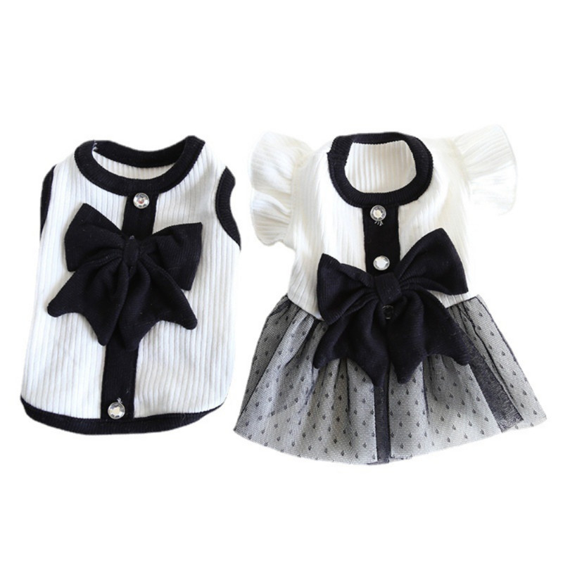 Väike koer Printsess Kleit Suvine Kevadine Lemmikloom Mood Seelik Kass Armas Bowknot Vest Kutsikas Armsad Riided Puudel Chihuahua Pomeranian