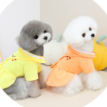 Χαριτωμένο μικρό μεσαίο σκυλί φούστα πριγκίπισσα για κουτάβι Ρούχα με τσάντα Φόρεμα για κατοικίδια Ρούχα κατοικίδιων ζώων Παλτό για κουτάβι Πέτα έλξης με θηλιά