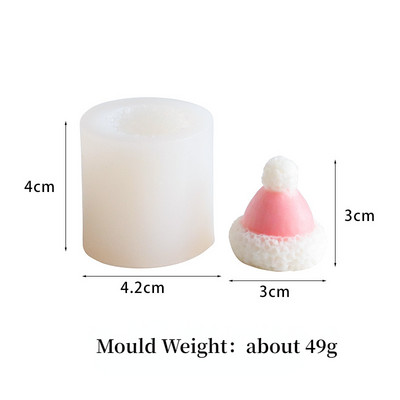 Ziemassvētku dāvanu kastītes aromātiskā sveces silikona veidne 3D priekšgala dāvanu kastīte Fondant pelējuma DIY sveču izgatavošana ģipša sveķu veidņu dekorēšana