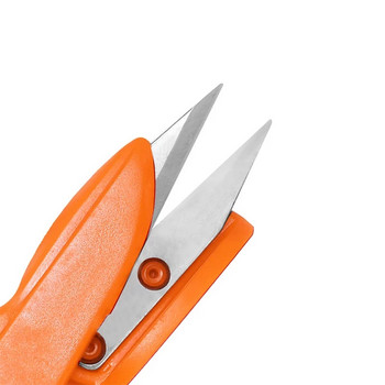 Nonvor 1Pcs Ножици за прежди Изящни винтидж ножици за бродерия Конци за рязане Пластмасова дръжка Ножици Специални U-образни ножици