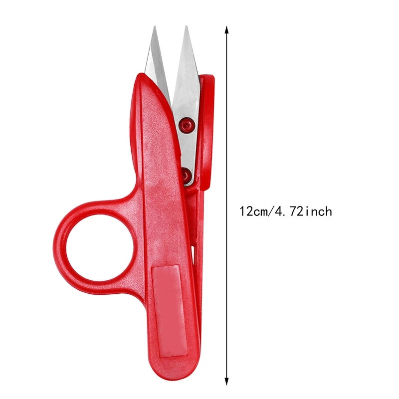 Nonvor 1tk lõngakäärid peen vanaaegne kääride tikandid niidi lõikamine plastikust käepidemega käärid spetsiaalsed U-kujulised käärid