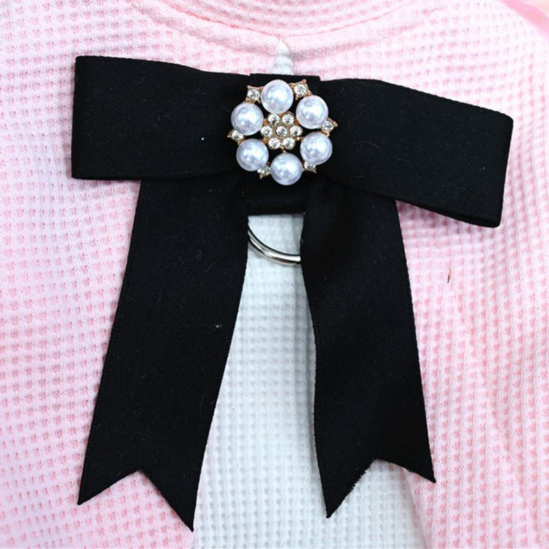 Kaķu drēbes, apaļš kakls, pērļu imitācija, liela bantīte, džemperis, ielu apģērbs, ballītes tērps mājdzīvnieku princeses kleita pavasara rudens suns ar divām kājām