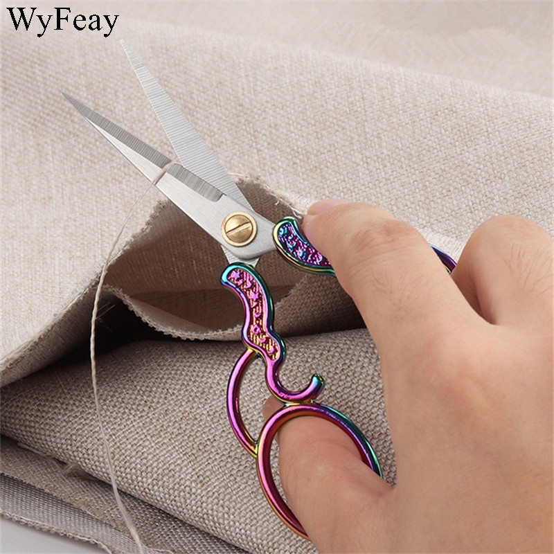 5 collu profesionālas nerūsējošā tērauda šūšanas šķēres Vintage izšūšanas šķēres Tailor Šķēres veidošanas diegu šķēres dzijas šķēres