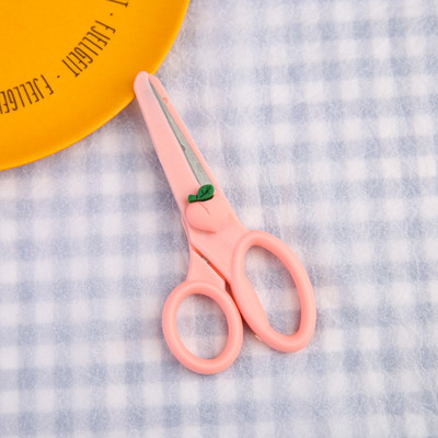 Bērnu drošības šķēres karikatūra apaļas galvas plastmasas šķēres jaukas mākslas amatniecības šķēres papīram DIY griešanai scrapbooking portatīvie