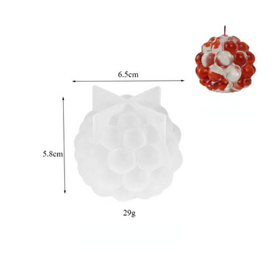 DIY kristāla epoksīda sveķu veidne svītrainu cilindru viļņu punktu sveču silikona veidņu cilindru sveču veidņu 3D mākslas vaska veidņu sveču izgatavošana