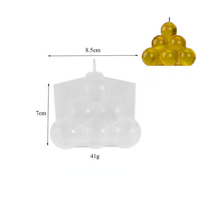 DIY kristāla epoksīda sveķu veidne svītrainu cilindru viļņu punktu sveču silikona veidņu cilindru sveču veidņu 3D mākslas vaska veidņu sveču izgatavošana