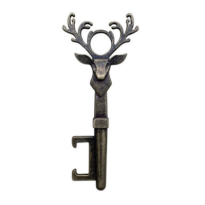 Vintage Elk Head Key Shaped Beer Opener Bar Bottle Opener Δημιουργικό μικρό χριστουγεννιάτικο δώρο για Drink Beer Men, 3,4X8CM