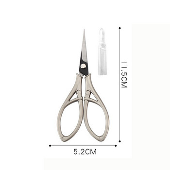 Винтидж ножици за орхидеи във формата на сърце Ножици за кръстат шев Ножици за рязане на конци Чаена торбичка Ножици за бродиране Домакински шивашки ножици