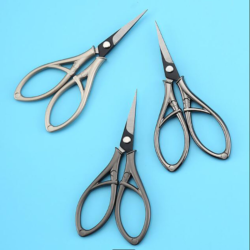 Vintage Sirds formas Orhideju Šķēres Krustdūriens Šķēres Diegu griešana Tējas Paciņa Izšūšana Šķēres Mājsaimniecības Drēbnieku Šķēres