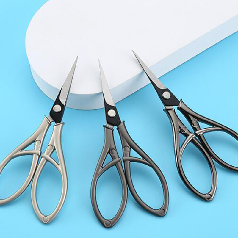 Vintage Sirds formas Orhideju Šķēres Krustdūriens Šķēres Diegu griešana Tējas Paciņa Izšūšana Šķēres Mājsaimniecības Drēbnieku Šķēres