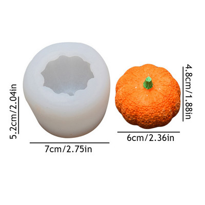 3D mini tök formájú szilikon forma Halloween party dekoráció barkács kézzel készített szappan gyertya sütőtök forma Ingyenes szállítás