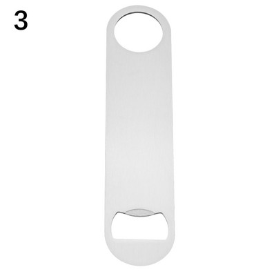 1 gab. Sublimācijas tukšs alus pudeļu attaisāmais sudraba nerūsējošā tērauda plakanais pudeļu attaisāmais virtuves restorāna bāra ballīšu rīkiem