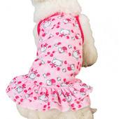 Kucēnu sporta krekls, mīksts pieskāriens, viss atbilstošs poliestera ziedu krekls ar apdruku suņiem mājdzīvnieku piederumi