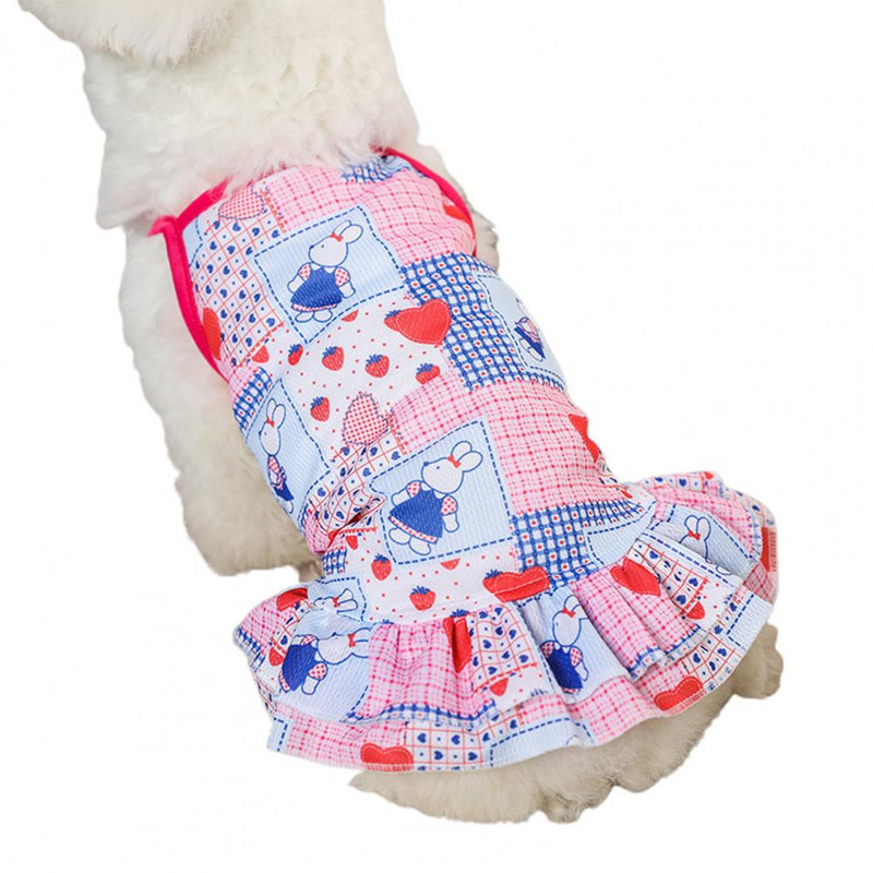 Kucēnu sporta krekls, mīksts pieskāriens, viss atbilstošs poliestera ziedu krekls ar apdruku suņiem mājdzīvnieku piederumi