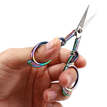 Винтидж ножици от неръждаема стомана Резачка за шевни тъкани ръкоделие Ножици за бродиране на кръстат бод Шивашки ножици Инструменти за шиене