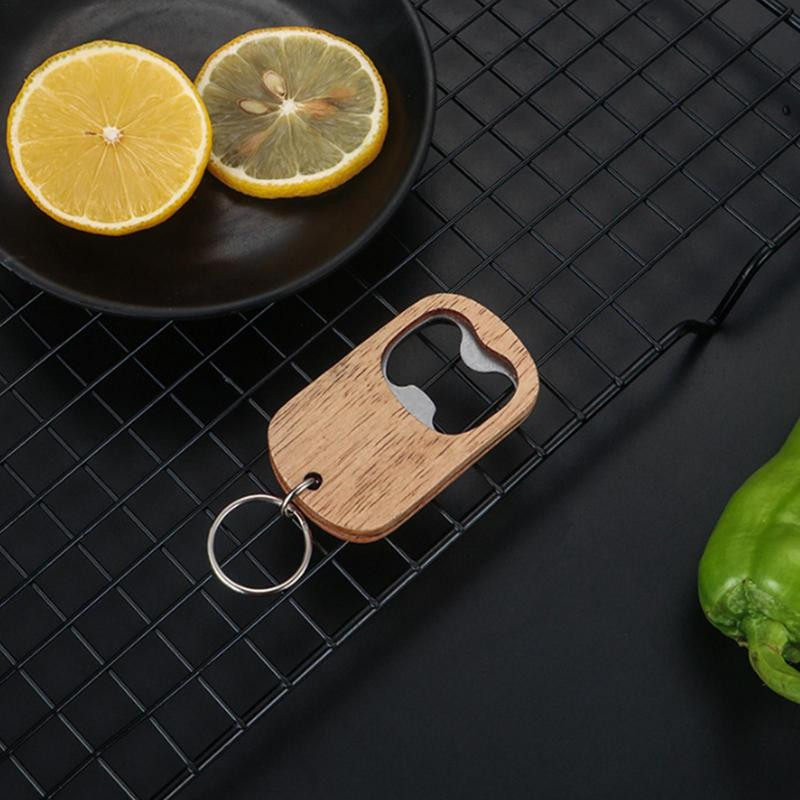 Dižskābarža koka 2 gab. Roktura alus pudeļu attaisāmais Atslēgu piekariņš nerūsējošā tērauda sodas stikla vāciņu attaisāmais bārmeņa pudeļu attaisāmais bāram