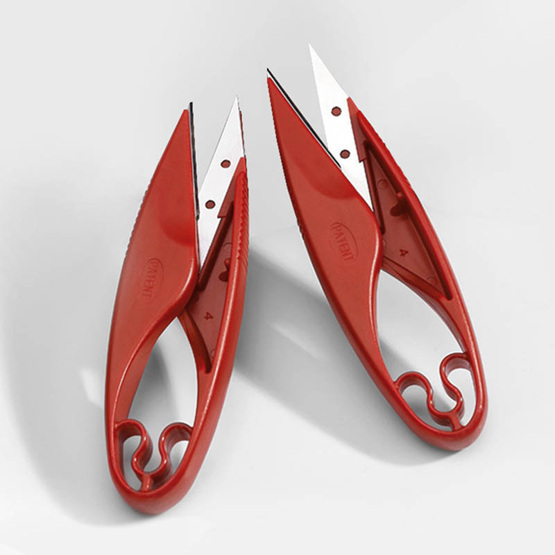 Nerūsējošā tērauda/plastmasas šūšanas piederumi Izšūšanas Šķēres Izšūšanas Dūrienu Šķēres U diegu auduma šķēres dzijas griešanai